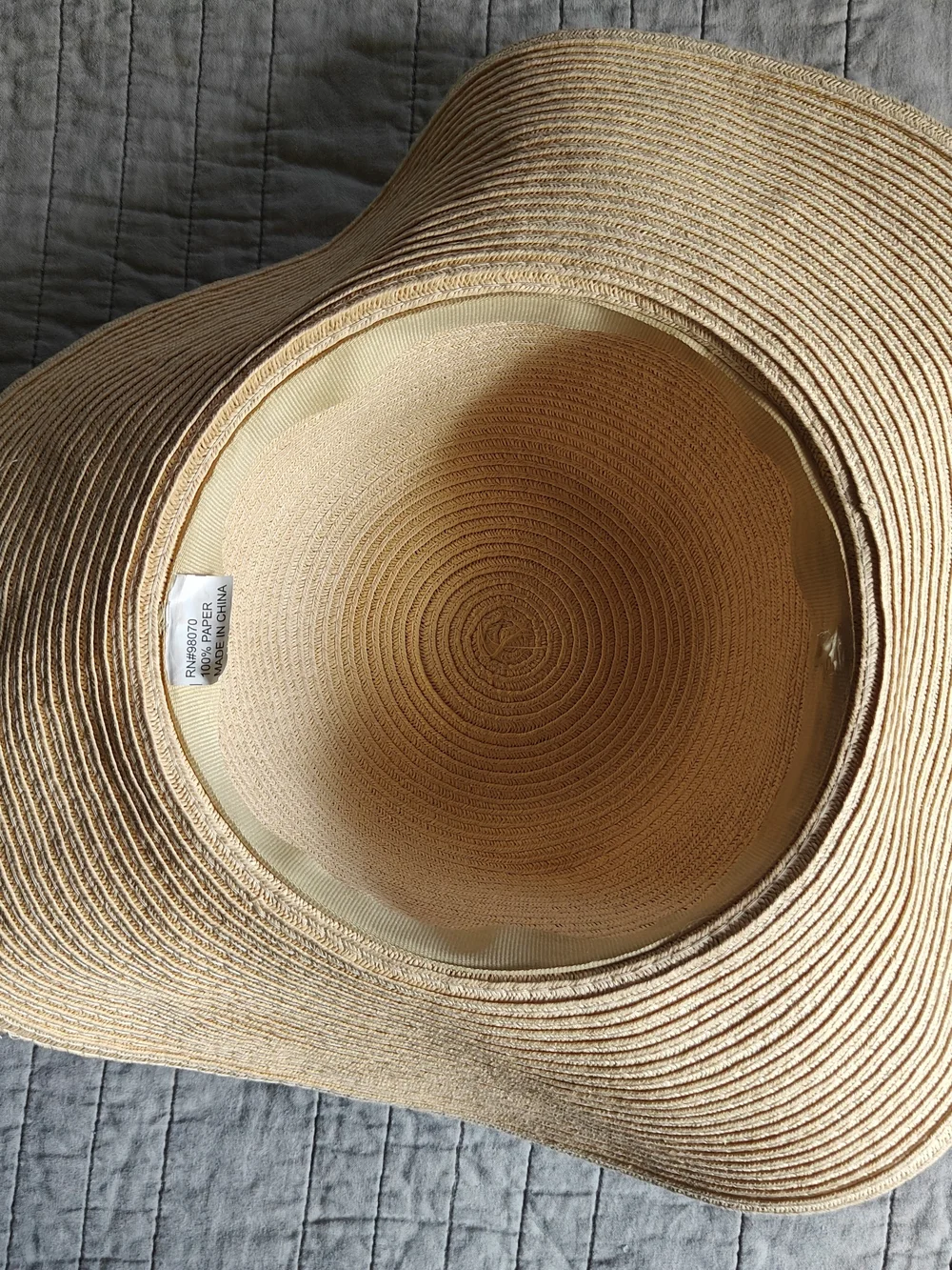 Source Unknown Braided Straw Sun Hat - Beige